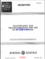 General Electric EV10 SCR Control Maintenance and Troubleshooting (EV-10_SCR)