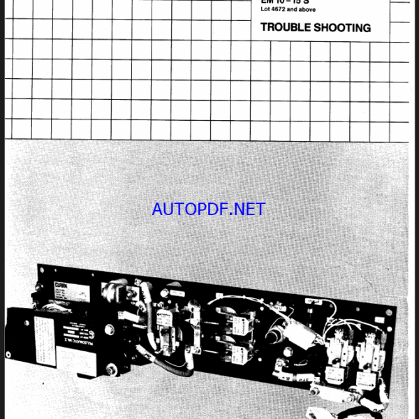 Clark TM10-15, EM10-15S Troubleshooting (E5108)