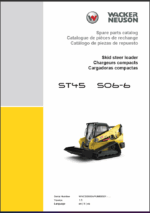 Wacker Neuson ST45 S06-6 Skid Steer Loader Parts Manual