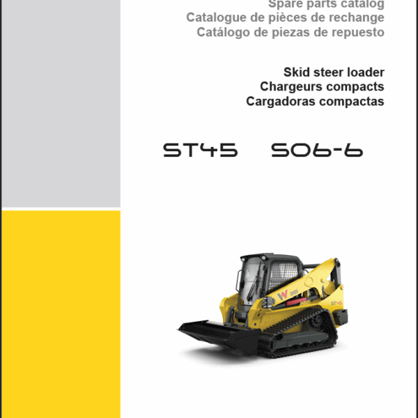 Wacker Neuson ST45 S06-6 Skid Steer Loader Parts Manual