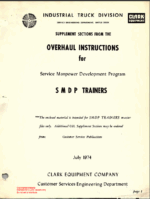 Clark S M D P Trainers Overhaul Instructions