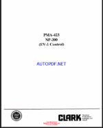 Clark NP300 EV1 Control Planned Maintenance and Adjustment Procedures Manual (PMA423)