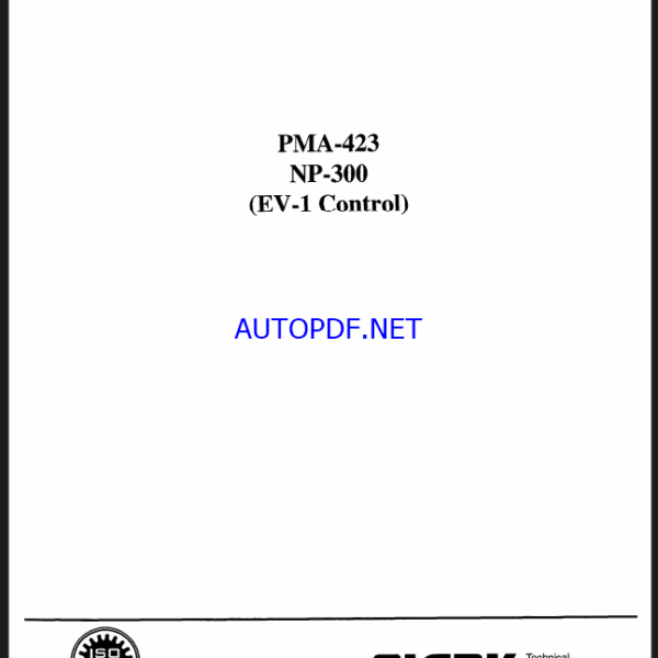 Clark NP300 EV1 Control Planned Maintenance and Adjustment Procedures Manual (PMA423)