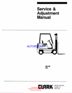 Clark PTT Forklift Service Manual (SM545)