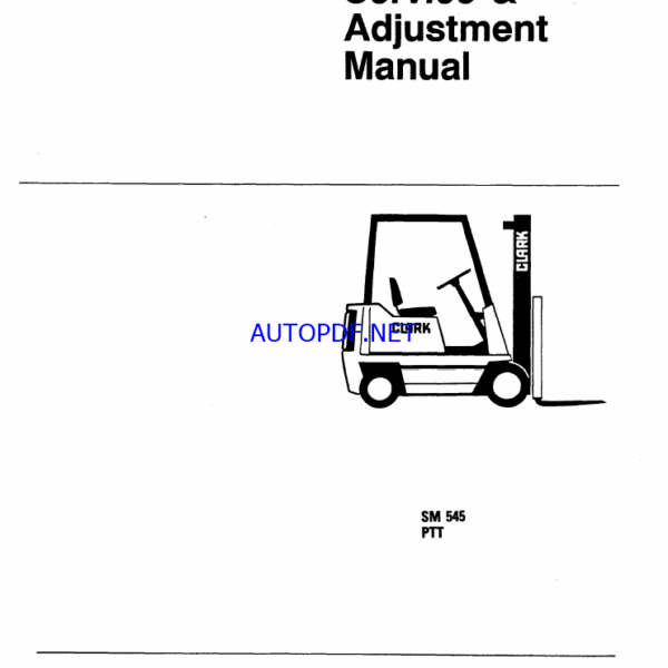 Clark PTT Forklift Service Manual (SM545)