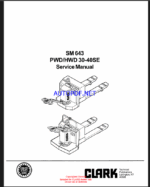Clark PWD, HWD 30-40SE Service Manual (SM643)