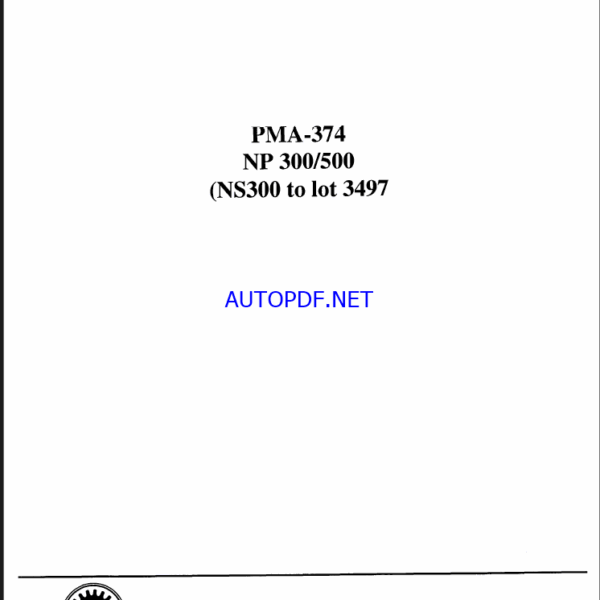 Clark NP300, NP500 Aisle Reach Truck Planned Maintenance and Adjustment Procedures Manual (PMA374)