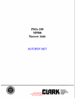 Clark NP500 Narrow Aisle Planned Maintenance and Adjustment Procedures Manual (PMA330)