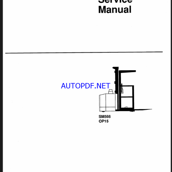 Clark OP15 Order Picker Service Manual (SM566)