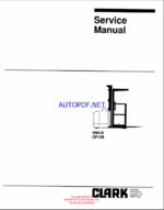 Clark OP15B Service Manual (SM576)