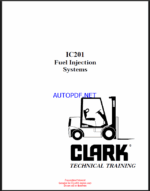 Clark IC201 Fuel Injection Systems Technical Training (IC201)