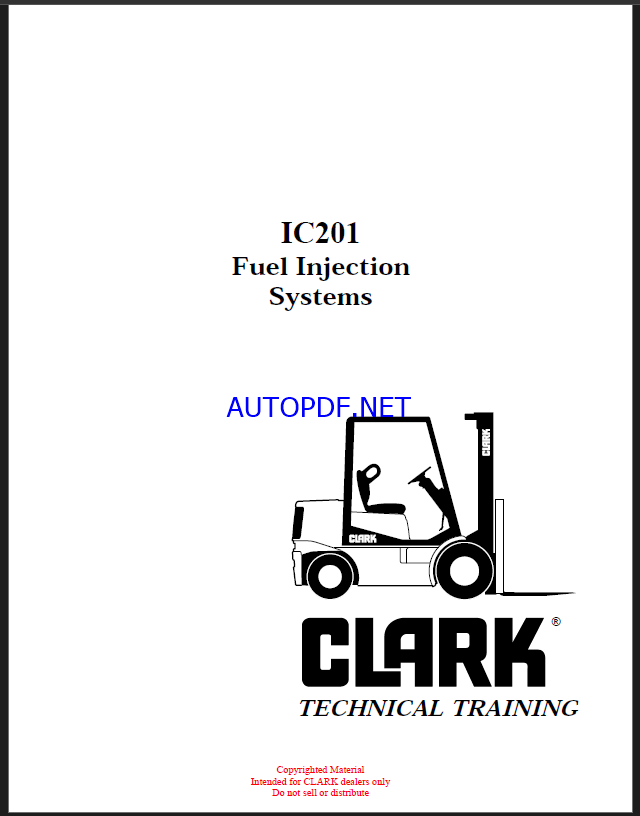 Clark IC201 Fuel Injection Systems Technical Training (IC201)