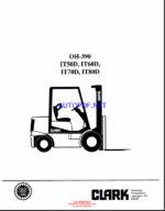 Clark IT50D, IT60D, IT70D, IT80D Forklift Overhaul Manual (OH390)