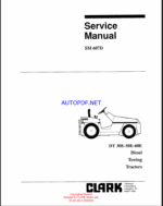 Clark DT30E, DT50E, DT60E Diesel Towing Tractors