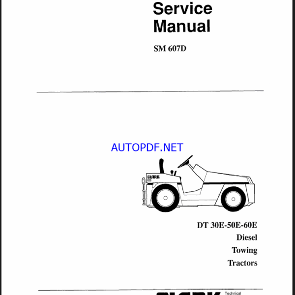 Clark DT30E, DT50E, DT60E Diesel Towing Tractors