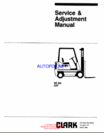 Clark E357 Forklift Service Manual (SM548)