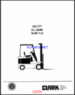 Clark EC60-80 36-48 Volt Forklift Overhaul Manual