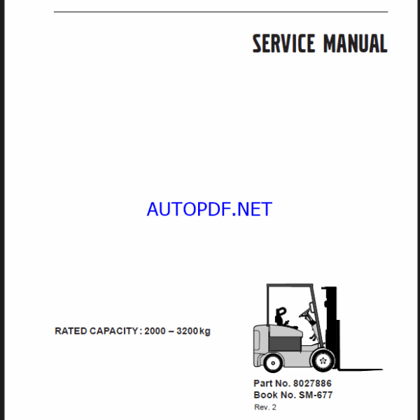 Clark EPG20-30, ECG20-32, ECG20-30x Forklift Service Manual (SM677)