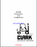 Clark ET101 Schematics and Components Forklift Technical Training (ET101)