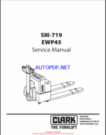 Clark EWP45 Service Manual (SM719)
