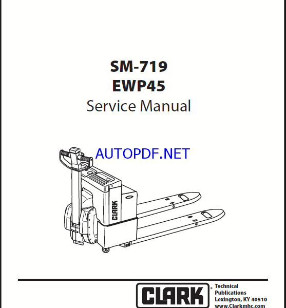 Clark EWP45 Service Manual (SM719)