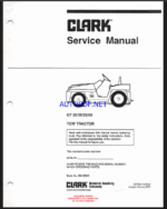 Clark GT25, GT30, GT32, GT50 Tow Tractor Service Manual (SM553G)