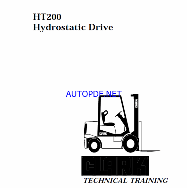 Clark HT200 Hydrostatic Drive Technical Training (HT200)