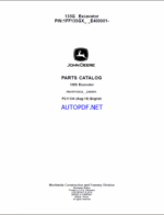 John Deere 135G Excavator Parts Catalog (PC11134)