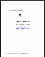 John Deere 310C BACKHOE LOADER Parts Catalog