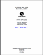 John Deere 310E,310SE AND 315SE BACKHOE LOADERS Parts Catalog