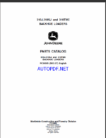 John Deere 310J,310SJ and 310TMC BACKHOE LOADERS Parts Catalog
