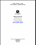 John Deere 310SK Backhoe Loader Parts Catalog (PC11112)