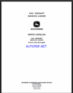 John Deere 315C SIDESHIFT BACKHOE LOADER Parts Catalog