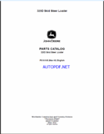 John Deere 320D Skid Steer Loader Parts Catalog