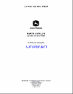 John Deere 325 AND 328 Skid Steer Parts Catalog (PC9348)