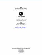 John Deere 325J BACKHOE LOADERS Parts Catalog