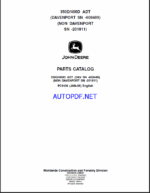 John Deere 350D, 400D ARTICULATED DUMP TRUCK Parts Catalog