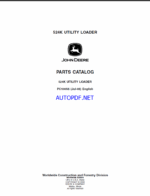 John Deere 524K UTILITY LOADER Parts Catalog