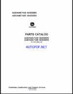 John Deere 540E, 640E, 740E, 548E, 648E, 748E SKIDDERS PARTS CATALOG