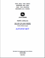 John Deere 540G, 640G, 740G CABLE SKIDDERS AND 548G, 648G, 748G GRAPPLE SKIDDERS Parts Catalog