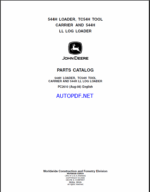 John Deere 544H LOADER, TC54H TOOL CARRIER AND 544H LL LOG LOADER Parts Catalog