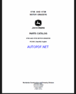 John Deere 670B AND 672B MOTOR GRADERS Parts Catalog