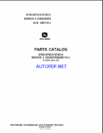 John Deere 670C, 670CH, 672CH SERIES II GRADERS Parts Catalog