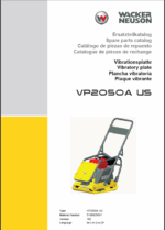 Wacker Neuson VP2050A US Vibratory Plate Parts Manual