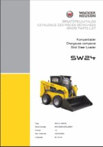 Wacker Neuson SW24 Skid Steer Loader Parts Manual
