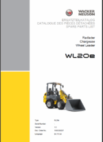 Wacker Neuson WL20e Loader Parts Manual