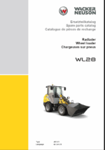 Wacker Neuson WL28 Wheel Loader Parts Manual