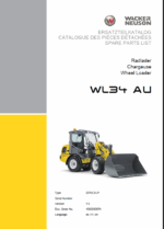 Wacker Neuson WL34 AU Loader Parts Manual