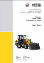 Wacker Neuson WL34 Wheel Loader Parts Manual