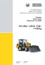 Wacker Neuson WL36 USA Canopy Loader Parts Manual